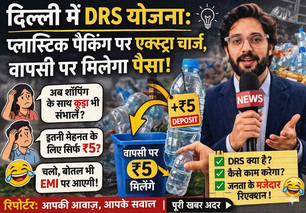 Pay Extra for Plastic? Delhi’s New DRS Plan Turns Shoppers into ‘Recycling Agents’ 😏
